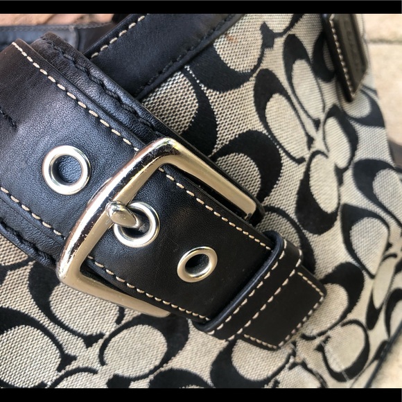 Lovely Coach black and Gray Tote Bag - Picture 5 of 8